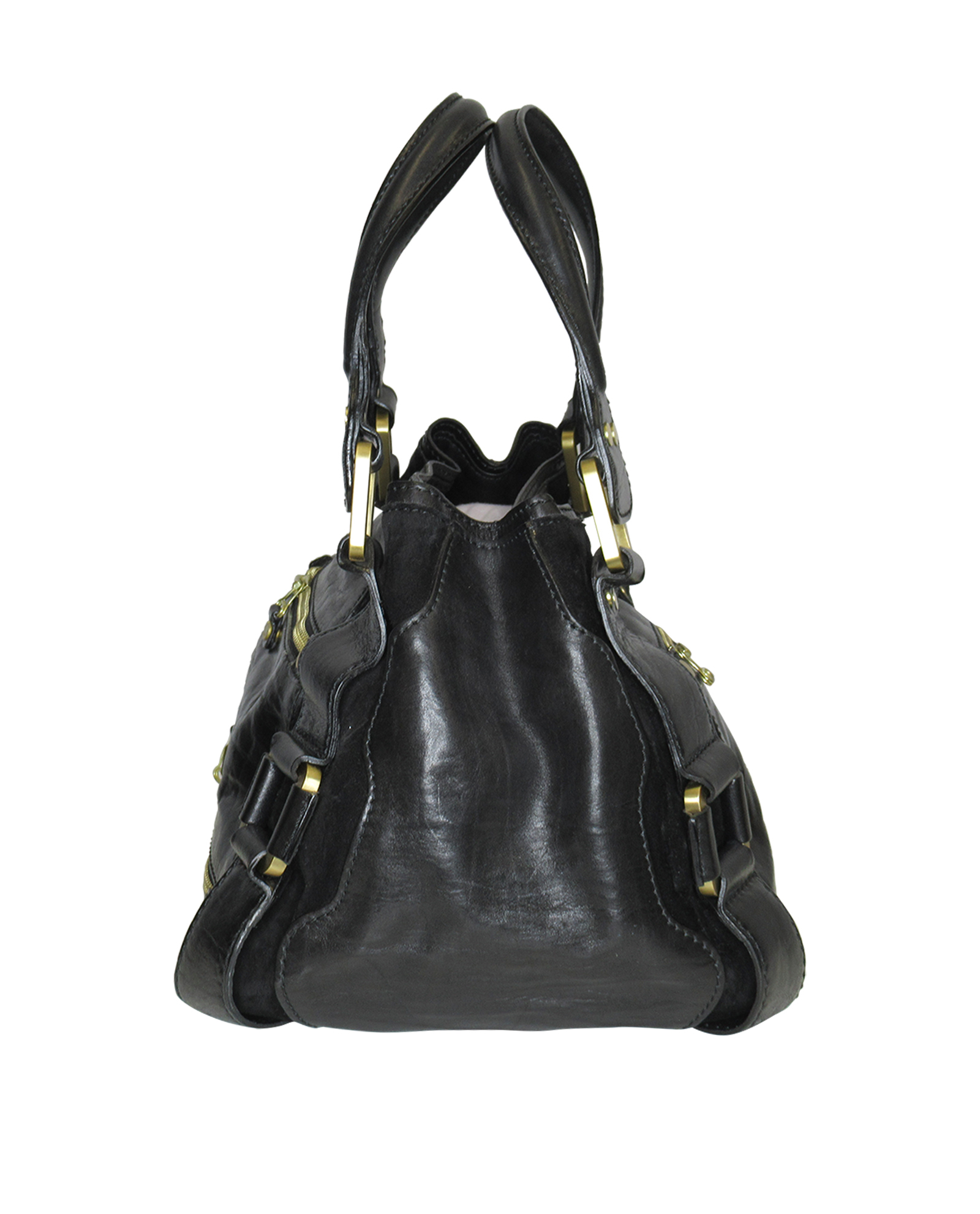 Mahala, 110&euro;, Bolso, Negro, Animal - Piel, Vista lateral